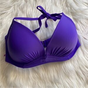 Catalina Vibrant Purple Halter Bikini Top